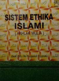 Image of Sistem ethika islami (akhlak mulia)