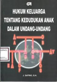 Image of Hukum keluarga tentang kedudukan anak dalam undang-undang