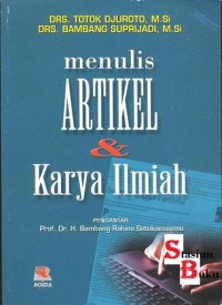 Image of Menulis artikel dan karya ilmiah