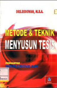 Image of Metode dan teknik menyusun tesis