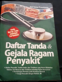 Image of Daftar tanda dan gejala ragam penyakit