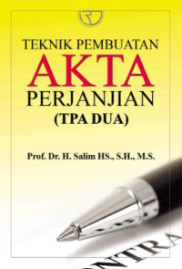 Image of Teknik pembuatan akta perjanjian (TPA DUA)