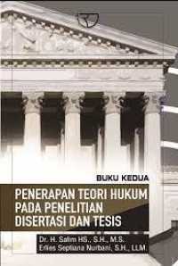 Image of Penerapan teori hukum pada penelitian disertasi dan tesis (buku kedua)