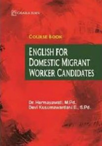 Image of English for domestic migrant worker candidates : course book