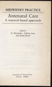 Image of Midwifery Practice : Antenatal Care A Research-based Approach