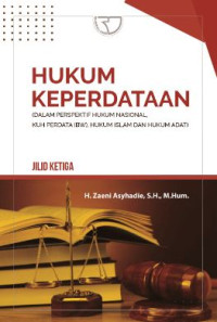 Image of Hukum keperdataan : dalam perspektif hukum nasional KUH perdata (BW) hukum Islam dan hukum adat (Jilid 3)
