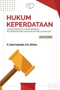 Image of Hukum keperdataan : dalam perspektif hukum nasional KUH perdata (BW) hukum Islam dan hukum adat (Jilid 1)
