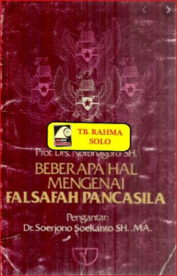Image of Beberapa hal mengenai falsafah pancasila