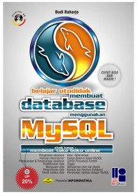 Image of Belajar otodidak membuat database menggunakan MYSQL