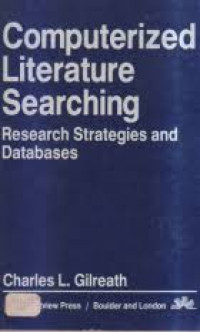 Image of Computerized literature searching : research strategies and databases