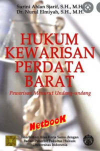 Image of Hukum kewarisan perdata barat: Pewarisan menurut undang-undang
