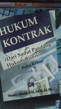 Image of Hukum kontrak dari sudut pandang hukum bisnis buku kedua