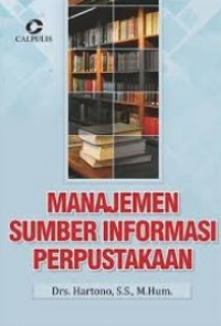 Image of Manajemen sumber informasi perpustakaan