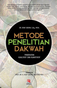 Image of Metode penelitian dakwah : Pendekatan kualitatif dan kuantitatif
