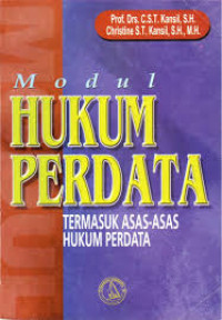 Image of Modul hukum perdata : termasuk asas asas hukum perdata