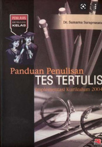 Image of Panduan Penulisan tes tertulis implementasi kurikulum 2004