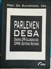 Image of Parlemen desa : dinamika DPR kalurahan DPRK gotong royong