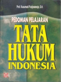 Image of Pedoman pelajaran tata hukum indonesia