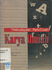 Image of Pembudayaan penulisan karya ilmiah