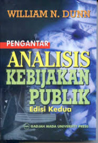 Image of Pengantar analisis kebijakan publik