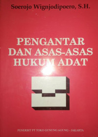 Image of Pengantar dan asas-asas hukum adat