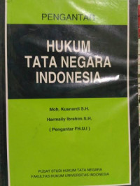 Image of Pengantar hukum tata negara Indonesia