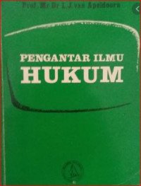 Image of Pengantar ilmu hukum