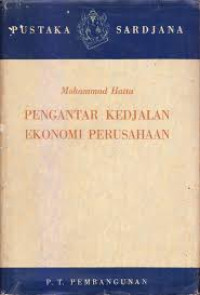 Image of Pengantar kedjalan ekonomi perusahaan
