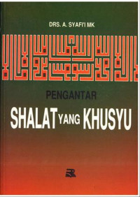 Image of Pengantar shalat yang khusyu'
