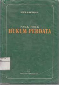Image of Pokok-pokok hukum perdata