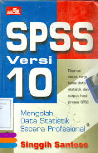 Image of SPSS versi 10 : mengolah data statistik secara profesional