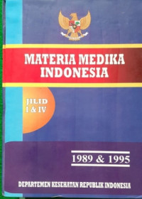 Image of Materia Medika Indonesia (Jilid I-IV)