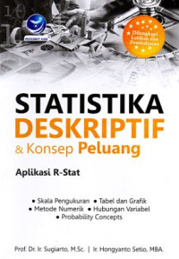 Image of Statistika deskriptif & konsep peluang : aplikasi R-Stat