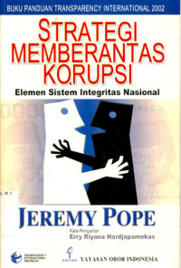 Image of Strategi memberantas korupsi : elemen sistem integrasi nasional