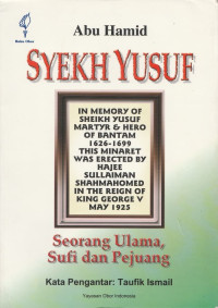 Image of Syekh yusuf makassar : Seorang ulama, sufi pejuang