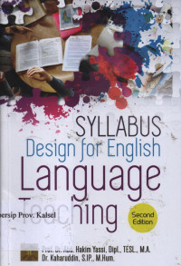 Image of Syllabus design for english language teaching