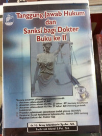 Image of Tanggung jawab hukum dan sanksi bagi dokter buku ke dua