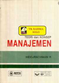 Image of Teori dan konsep manajemen