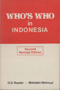 Image of Who's who in indonesia