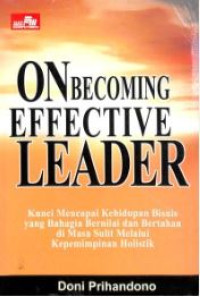 Image of On becoming effective leader