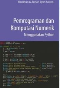 Image of Pemrograman dan komputasi numerik menggunakan python
