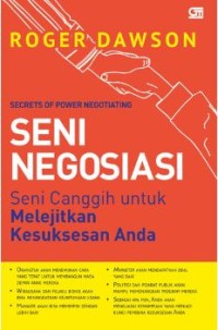 Image of Seni negosiasi : seni canggih untuk melejitkan kesuksesan anda