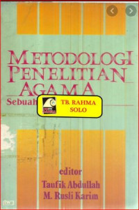 Image of metodologi penelitian agama sebuah pengantar
