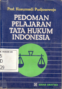 Image of pedoman pelajaran tata hukum indonesia
