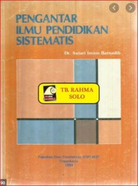Image of pengantar ilmu pendidikan sistematis