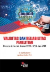 Image of Validitas dan reliabilitas penelitian : dilengkapi analisis dengan NVIVO, SPSS, dan AMOS
